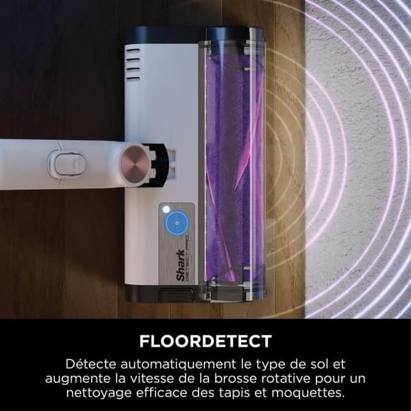 Shark DETECT PRO IW3611EU - Trådlös handdammsugare med automatisk tömning - Mycket lätt - Batteritid 60min