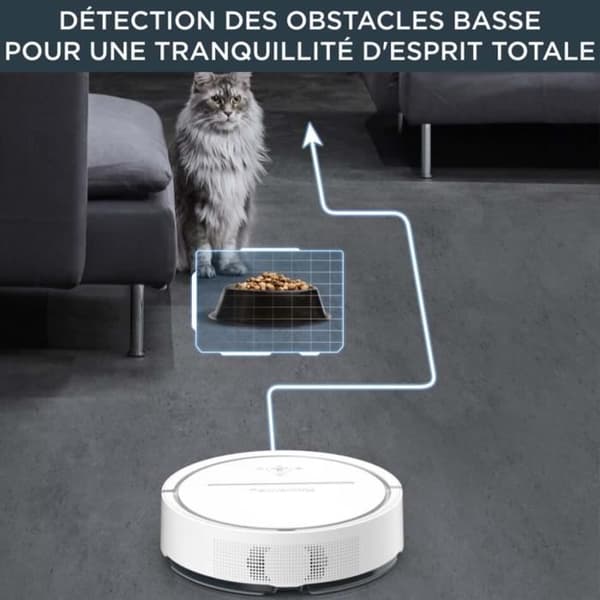 ROWENTA Robotdammsugarmopp, intelligent och exakt navigering, Aspire, bricka, laser + kamera, X-Plorer Serie 120 AI RR7877WH