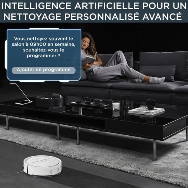 ROWENTA Robotdammsugarmopp, intelligent och exakt navigering, Aspire, bricka, laser + kamera, X-Plorer Serie 120 AI RR7877WH