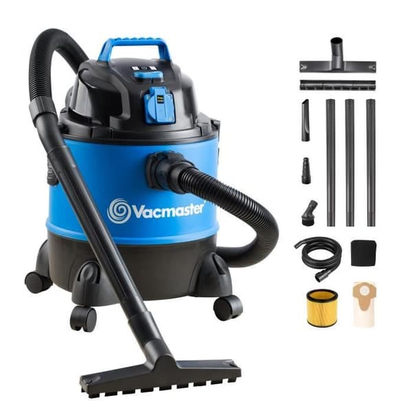 Vacmaster VQ1220PFC 1250W 20L våt- och torrdammsugare, blåsfunktion, industridammsugare, kraftfull dammsugare