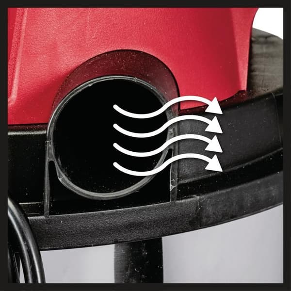 Einhell Dammsugare för vatten och damm TC-VC 1812 S (1250 W, Behållare 12L, Levereras med tillbehör)