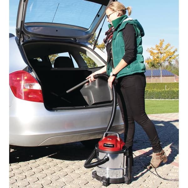 Einhell Dammsugare för vatten och damm TC-VC 1812 S (1250 W, Behållare 12L, Levereras med tillbehör)