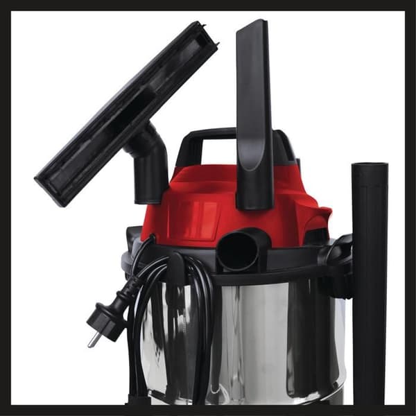 Einhell Dammsugare för vatten och damm TC-VC 1812 S (1250 W, Behållare 12L, Levereras med tillbehör)