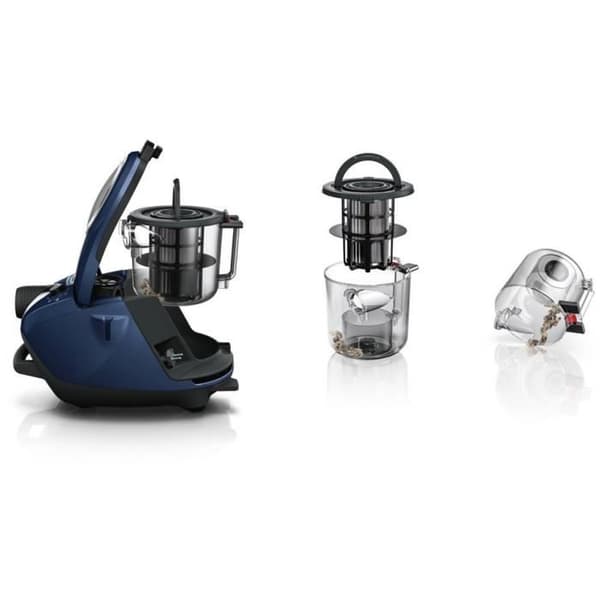 BOSCH Stövsugare utan påse GS70 Relaxx'x - Blå
