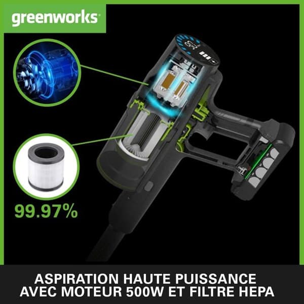 Greenworks tools stickdammsugare - 4700907