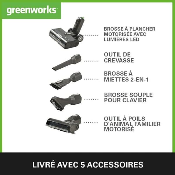 Greenworks tools stickdammsugare - 4700907