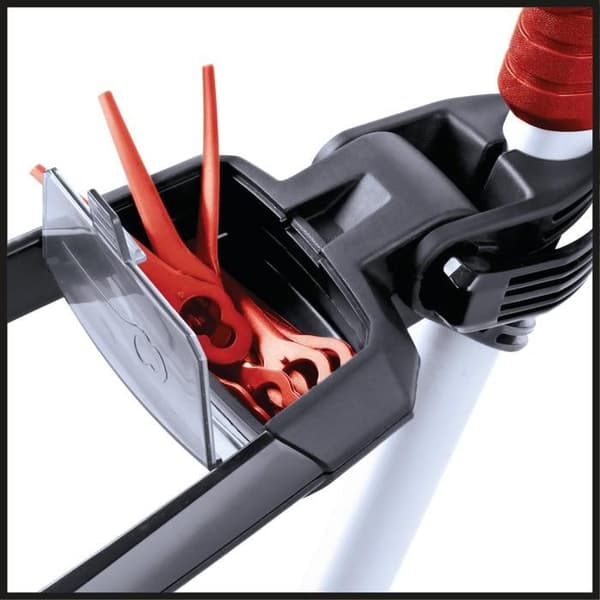 Einhell Trimmerslösning utan sladd GE-CT 18 Li Kit Power X-Change (18V, klippbredd 24 cm, 20 blad) Levereras med 2,0 Ah batteri och laddare