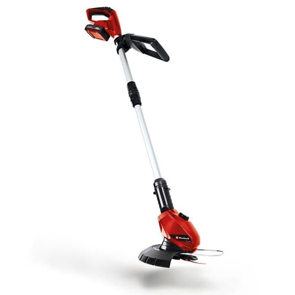 Einhell Trimmerslösning utan sladd GE-CT 18 Li Kit Power X-Change (18V, klippbredd 24 cm, 20 blad) Levereras med 2,0 Ah batteri och laddare