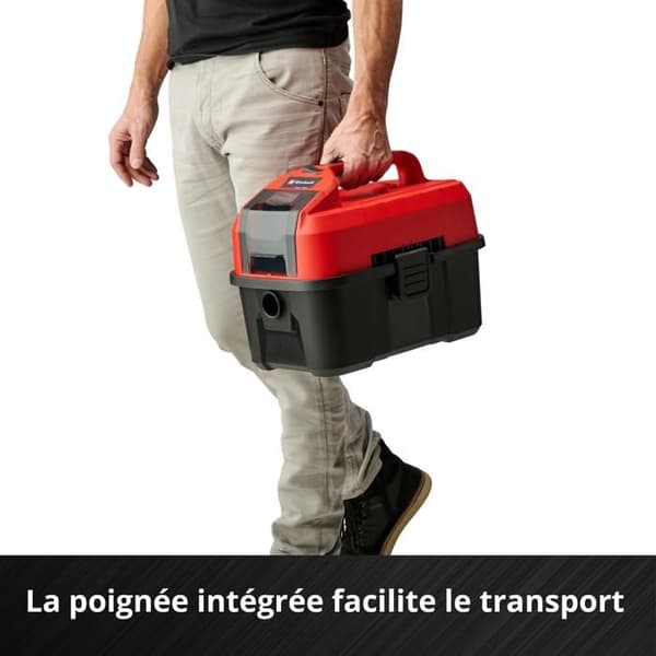 Einhell Dammsugare för vatten och damm utan sladd TE-VC 18/10 Li-Solo Power X-Change (18V) Levereras utan batteri eller laddare