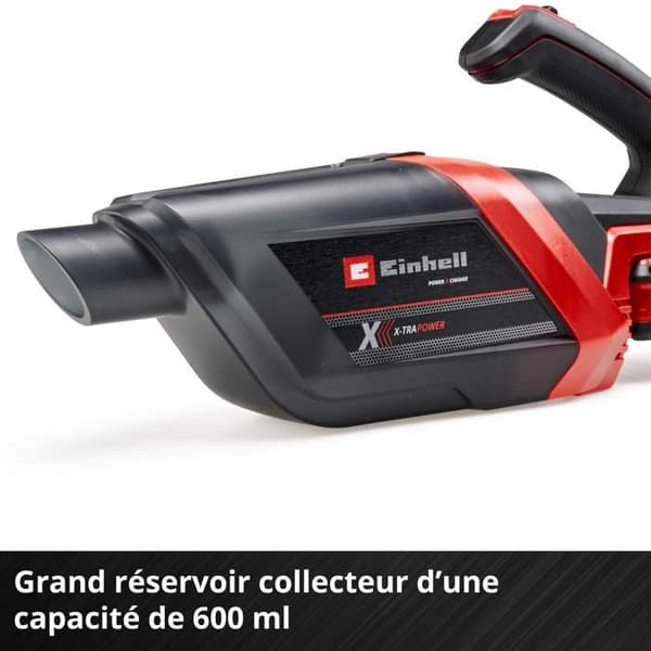 Einhell Handdammsugare utan sladd TE-HV 18/06 Li - Solo Power X-Change (18V, med tillbehör) Levereras utan batteri eller laddare