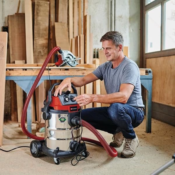 Einhell Byggdammsugare TE-VC 2025 SACL (1 200 W, 25L behållare, dammklass L) Såld med flera munstycken och filter