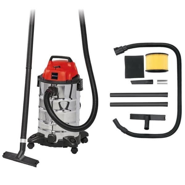 Einhell Dammsugare för vatten och damm TC-VC 1930 S (1500 W, 30L tank, Levereras med tillbehör)