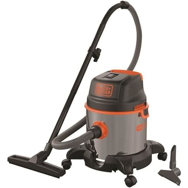 BLACK &amp; DECKER våt och torr dammsugare - BXVC20XE - Rostfri ståltank - 20L (blåsfunktion)