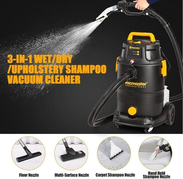 Vacmaster VK1330PWR 03 Schampomaskin, Dammsugare, Stål, 1300W 30L