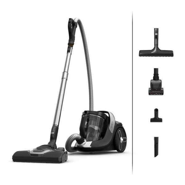 ROWENTA Green Force Cyclonic Effitech+ påslös dammsugare, 2,5 l behållare, tyst, låg förbrukning, tillverkad i Frankrike RO7C66EA