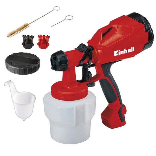Einhell Elektrisk sprutpistol TC-SY 500 P (500 W, Sprutning av lacker och lasyrer) Levereras med tillbehör
