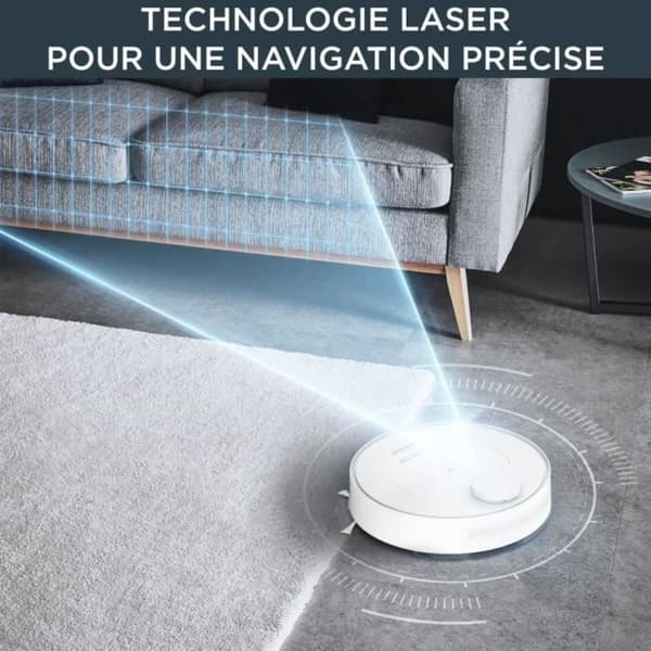 ROWENTA Robotdammsugare, Dammsugare och mopp, Personlig navigering, Ansluten, Husdjurs- och allergikit, X-Plorer S75 RR7687WH