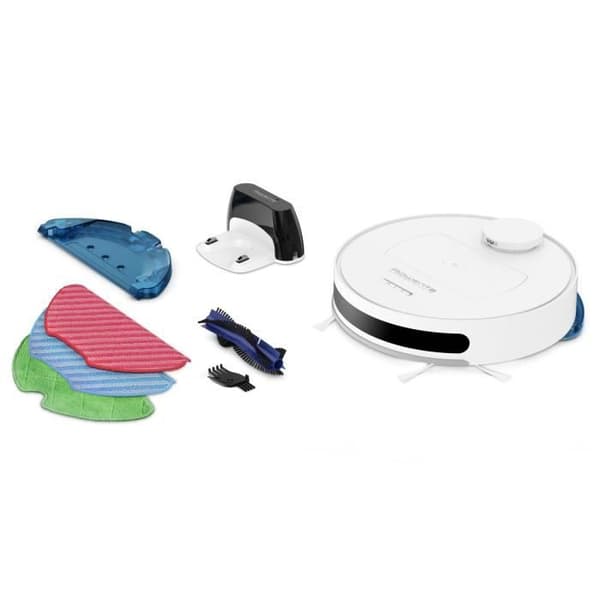 ROWENTA Robotdammsugare, Dammsugare och mopp, Personlig navigering, Ansluten, Husdjurs- och allergikit, X-Plorer S75 RR7687WH