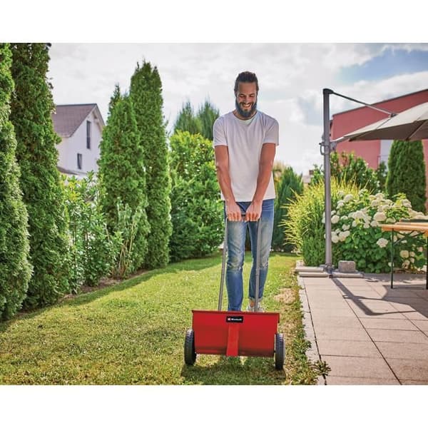 Einhell Spridare GC-SR 12 (Diameter 20 cm, robust och praktisk för att sprida gödningsmedel, frön)