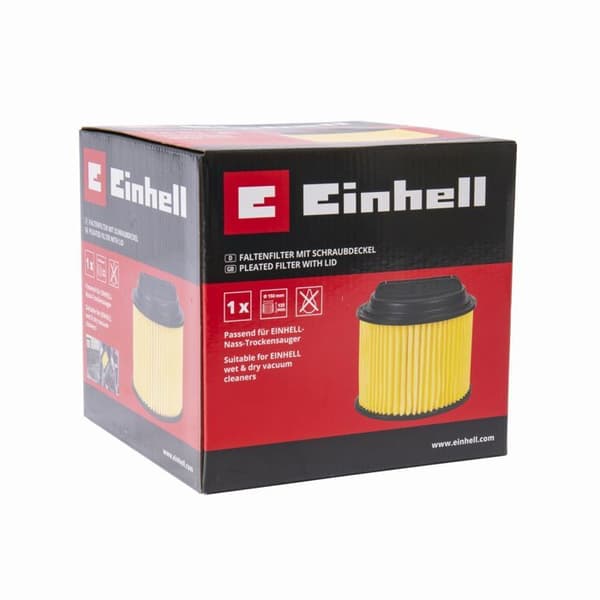 Einhell Ersättningsfiltret med skruvkåpa (Passar för Einhell vatten- och dammsugare)