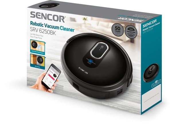 Sencor robotdammsugare - SRV 6250BK-EUE3