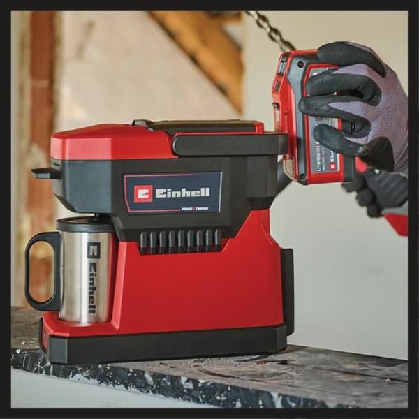 Einhell Trådlös kaffemaskin TE-CF 18 Li-Solo Power X-Change (18V) Levereras utan batteri eller laddare
