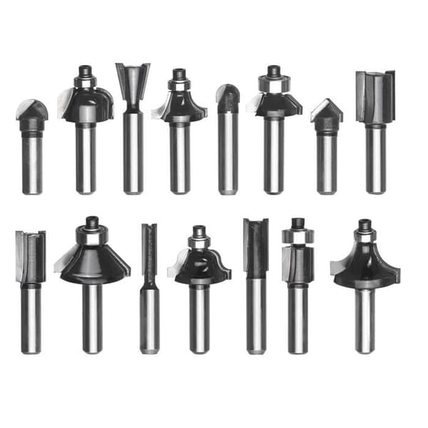 Kwb by Einhell Fräsar för Oberoende (15 delar, stavdiameter 8 mm, i träbox)