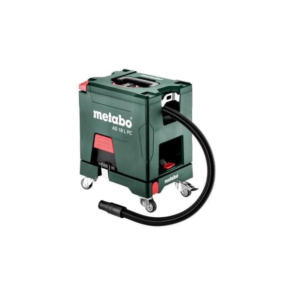 Aspirator - METABO - AS 18 L PC - Trådlös, lätt och kompakt - Godkänd för professionell användning