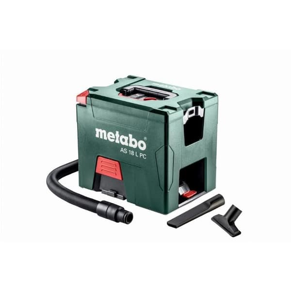 Aspirator - METABO - AS 18 L PC - Trådlös, lätt och kompakt - Godkänd för professionell användning