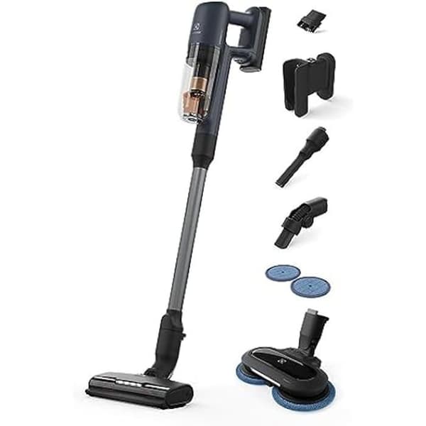 Electrolux 700 Hygienic sladdlös stickdammsugare - Ultralätt 2,2 kg - Tvättborste - 5-stegs filter Blå