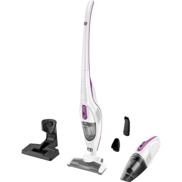 2-i-1 sladdlös stickdammsugare - SENCOR - SVC 7814VT - 110 W - 76 dB - 0,5 L - Vit / Lila