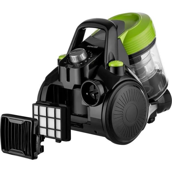 Påslös burkdammsugare - SENCOR SVC 1025GR - 700 W - 78 dB - 2 L - Svart / Grön