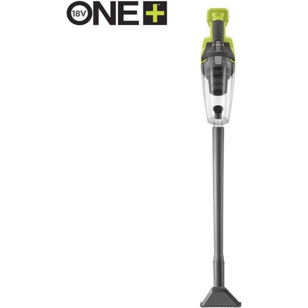 18V handdammsugare - RYOBI - RHV18F-0 - 4,24 kPa - 0,85 m3/min - 600 mL uppsamlare - Utan batteri med spaltverktyg & borste