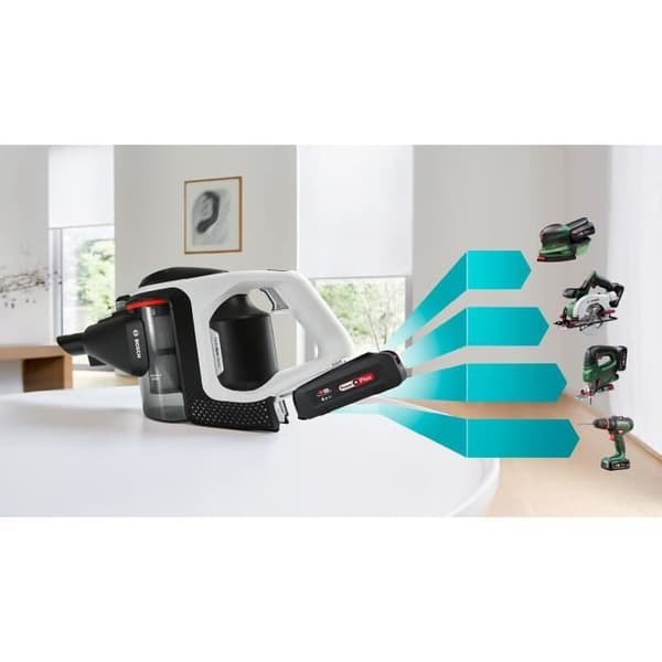 BOSCH BSS8224 Obegränsad 8 sladdlös multifunktionsdammsugare - 2:a batteri för obegränsad autonomi