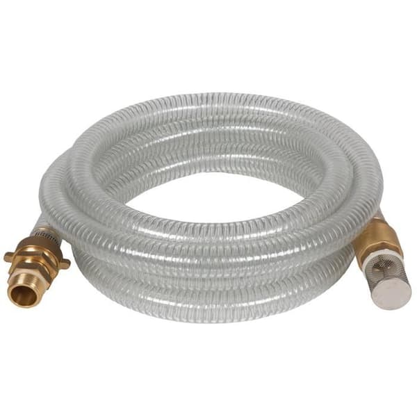 Einhell Transparent sugslang 4 meter med mässingskontakt