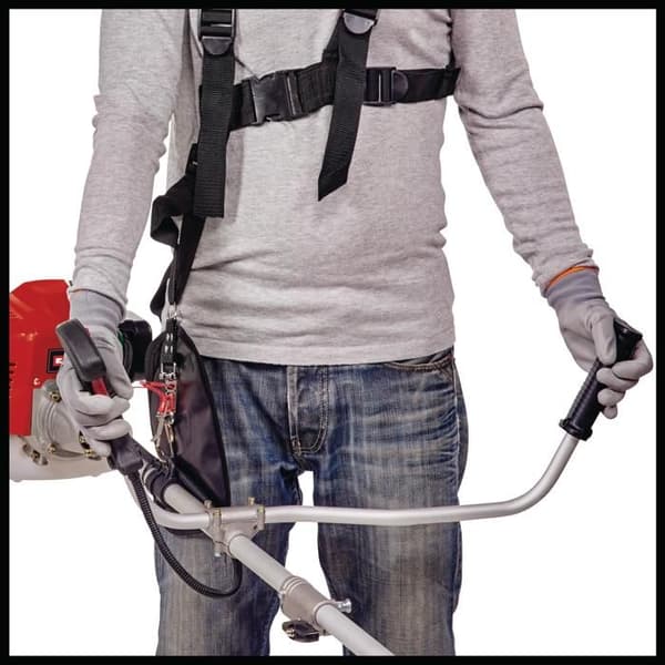 Einhell Gräsklippare thermisk GH-BC 43 AS (1,25 kW, 2-taktsmotor, 3-tandsblad, dubbelt tråd-spole med automatisk matning)