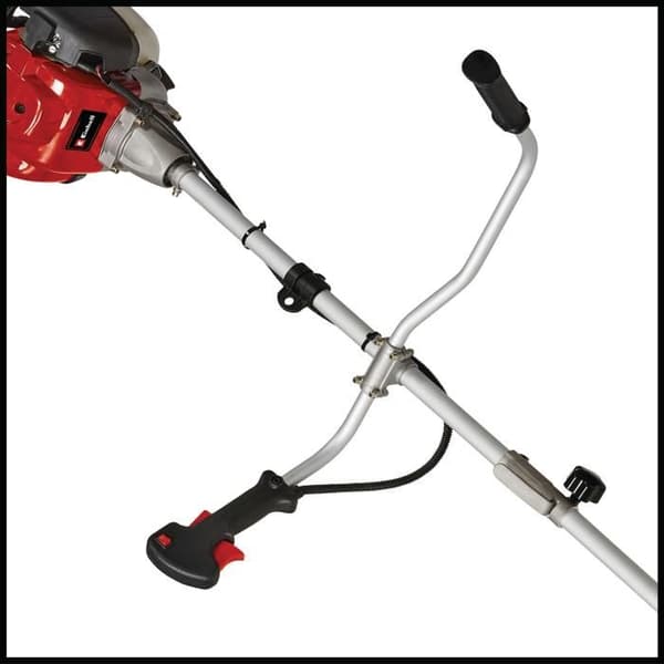 Einhell Bensindel GC-BC 36-4 S (effekt 1 kW, 4-takts motor) Levereras med 3-tandad kniv och dubbeltrådsspole.