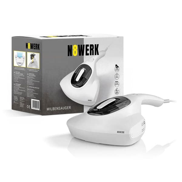 Kvalsterdammsugare - N8WERK - Moonlight - HEPA 11 filter - 200 ml tank - UV-C ljus