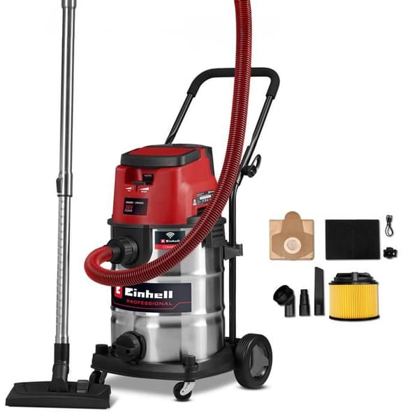 Einhell Professional Dammsugare för vatten och damm TP-VC 36/30 S Auto-Solo Power X-Change (36V) Levereras utan batteri eller laddare