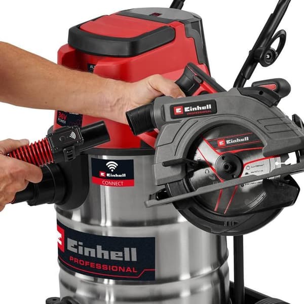 Einhell Professional Dammsugare för vatten och damm TP-VC 36/30 S Auto-Solo Power X-Change (36V) Levereras utan batteri eller laddare