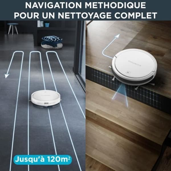 ROWENTA X-Plorer Serie 50 Robotdammsugare, Metodisk navigering, Dammsugar och tvättar golv, Djur- och allergikit, Ansluten
