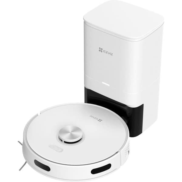 EZVIZ RE5 Plus - Robotdammsugare med Automatisk Avtappningsstation - LiDAR-Navigering - Hinderdetektering - 4000Pa