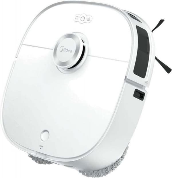 Midea robotdammsugare | Robotdammsugare | V12 | Våttorrt | 5200mAh | Dammkapacitet 3 L | 5000 Pa | Vit