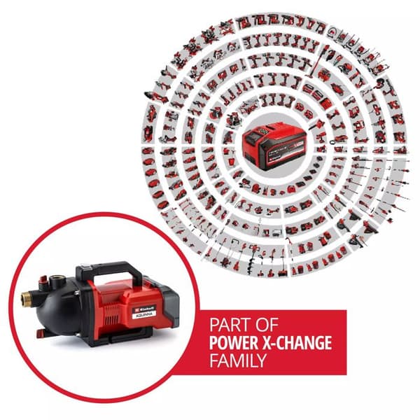 Einhell Trådlös vattenpump AQUINNA 36/30 - Solo Power X-Change (36V) Levereras utan batteri eller laddare