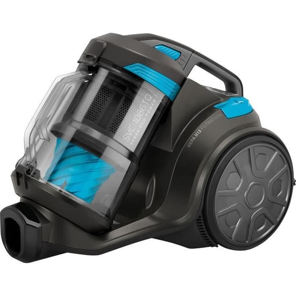 Säcklös släpvagnsdammsugare - SENCOR SVC 1086TQ - 700 W - 78 dB - 3,5 L - Svart / Blå