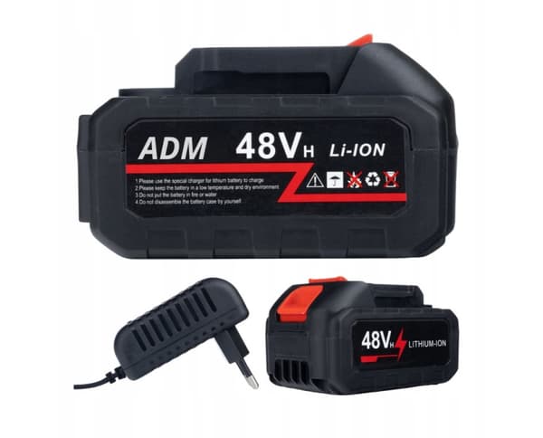KRAFTFULL BATTERIDRIV LÖVSNÖBLÅSA ADM 48V 2 X BATTERIEFFEKTIV
