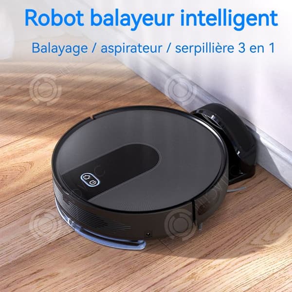 INN Robotdammsugare 20 w 2600 mah 2000pa 430 ml flera rengöringslägen inertialnavigation ultratunn kropp mobilprogramkontroll