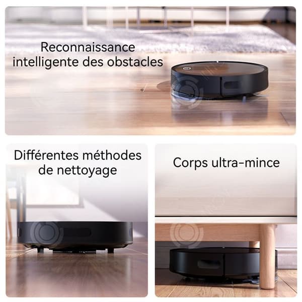 INN Robotdammsugare 20 w 2600 mah 2000pa 430 ml flera rengöringslägen inertialnavigation ultratunn kropp mobilprogramkontroll