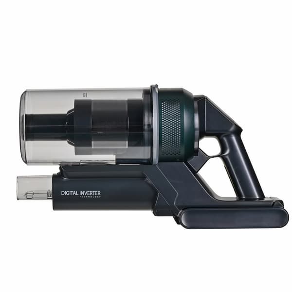 Samsung VS20C852CTN 2-i-1 stavstøvsuger Batteridrevet, tør, poseløs, 580 W, sort, krom, grøn, træ