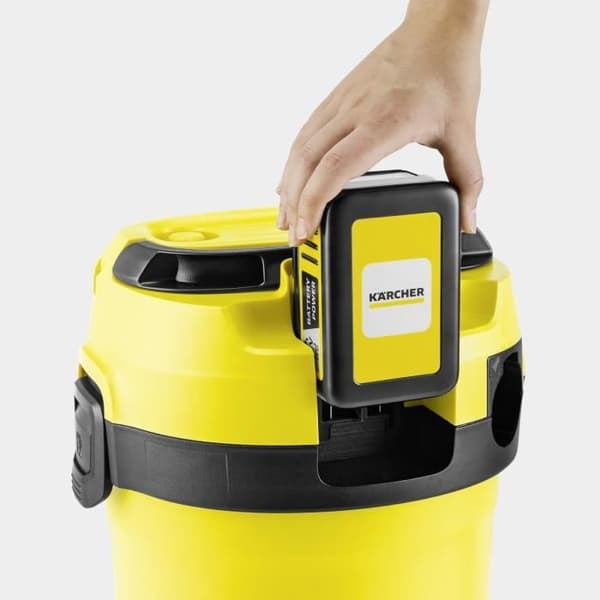 KARCHER WD3-18 V-17/20 Langaton märkä- ja kuivaimuri - Keltainen ja musta - Muovi - (ilman akkua tai laturia)
